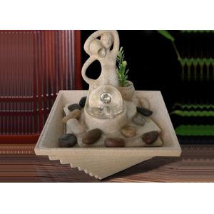 Hand Made Lady Glass Ball Indoor Waterfall Fountain