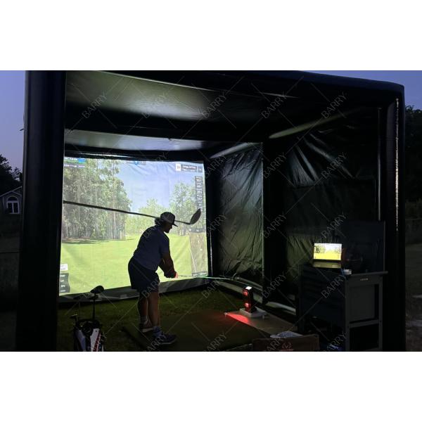 High Quality Inflatable Golf Tent Outdoor Indoor Inflatable Golf Sport Simulator Room Inflatable Golf Hitting Cage