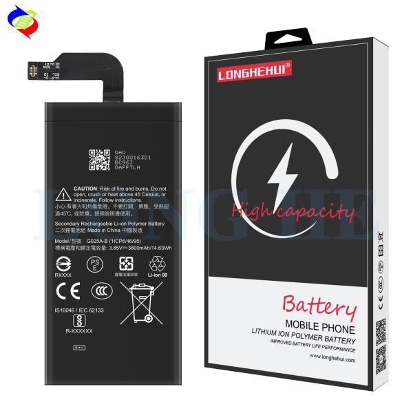 Stock G025A-B Rechargeable Li-ion Polymer Battery for Google Pixel 5 XL 3.85V 3800mAh