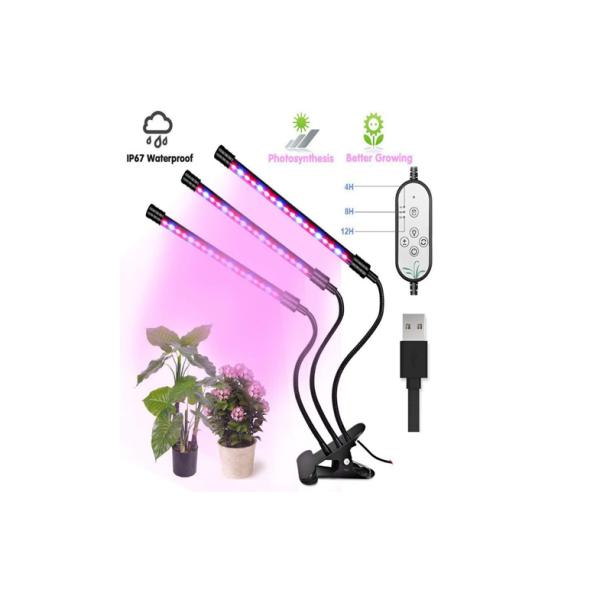 36W 5V Outdoor LED Spotlights With Flexible Gooseneck Arms USB Dimmer