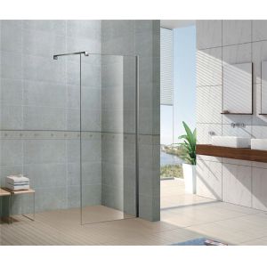 Quality Clear / Forsted Tempered Glass Shower Doors 6 / 8 MM CE Certification Stainless Steel Support Bar for sale