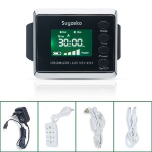 650nm 450nm Cold Laser Therapy Wrist Watch For Diabetes Treatment