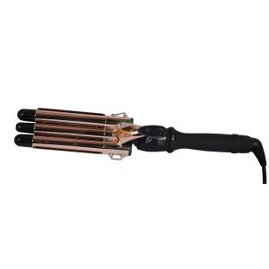 Triple Wave curling iron JR-266-19# electroplate golde