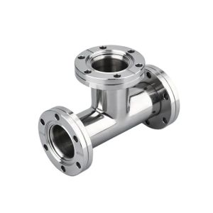 Stainless Steel 301/304/316 KF Equal Tee Connect Flange Vacuum Fitting with OEM