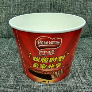 85 Oz Disposable Food Containers Customized Paper Fried Chicken Bucket