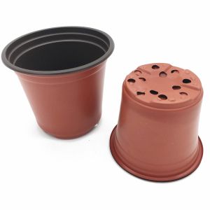 high-quality hydroponic fresh flower pot pp double color plastic flower pot with