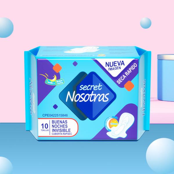 New Design Free Samples Disposable Night Use Long 285mm Sanitary Pads For Women