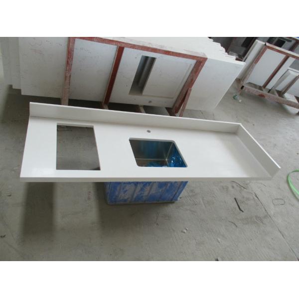 Scratch Resistant Engineered Stone Kitchen Countertops 7 Mohs Hardness