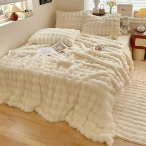 Autumn and Winter Thickened Warm Cover Nap Blanket 200x230cm for Relaxing Nights