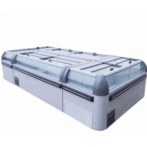 Buy 1000L Open Top Meat And Fish Deep Display Freezer For Supermarket at wholesale prices