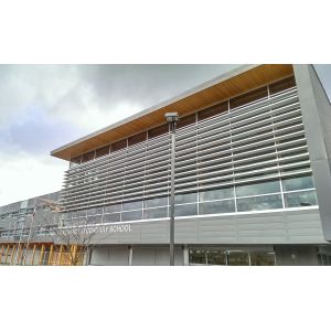 Customized Electric Aluminium Building Sun Shade Louvres