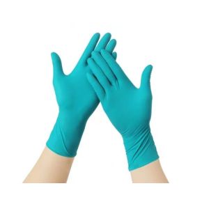 Waterproof Green Nitrile Gloves Disposable Industrial 4g Disposable Food Prep