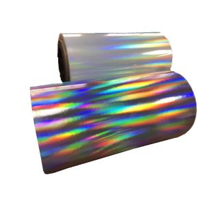 Moisture Proof Transparent Holographic Film Roll For Gift / Craft