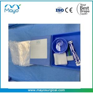 Cathlab Surgical Equipment Drapes Blue Surgical Fenestrated Drape