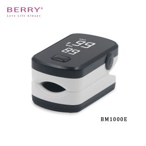 CE Plastic Digital Fingertip Pulse Oximeter Removable Battery Power Supply