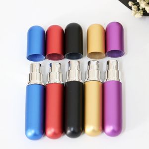 aluminum + glass perfume spray bottles refillable 5ml