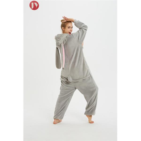Buy Long Ears Fleece Kigurumi Onesie Women Adult Animal Christmas Cosplay at wholesale prices