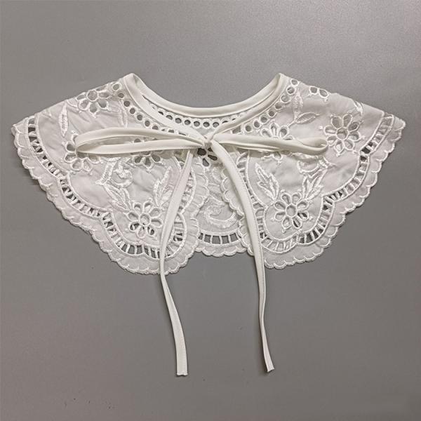 Doll Collar Hollow Rose Flower Shawl Embroidered Fashion All-match Skirt Clothing Accessories False Collar