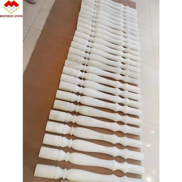 Elegant White Onyx Marble Stone Baluster for Stair Decor in North and Latin America
