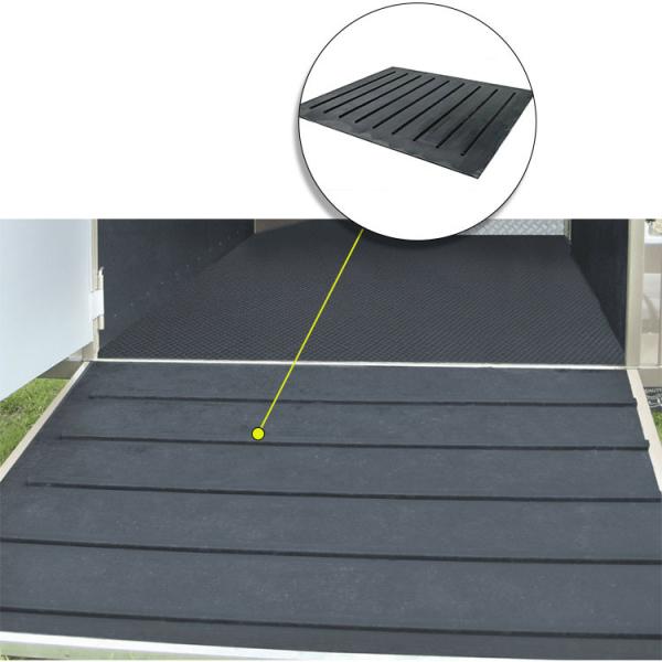 Buy Wide Ribbed Pattern Ramp Agricultural Rubber Matting And Safety Surfacing at wholesale prices