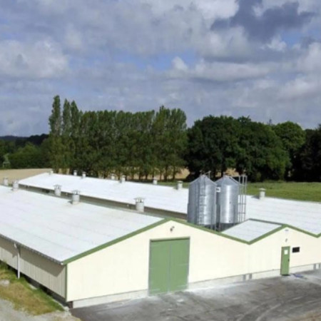 Lightweight Low Cost Steel Frame House , Prefab Steel Frame Farm Building