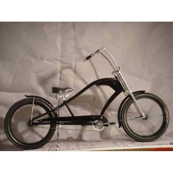 Fat Tire 26" Extended Beach Cruiser Bike with Steel Frame and Disc Brake Technology