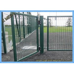 6FT Decorative Wire Mesh Curved Metal Fence Green Vinyl Coated Nylon 3D Border