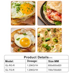 Gas Powered Restaurant Kitchen Cooking Equipment With Custom Gas Valve