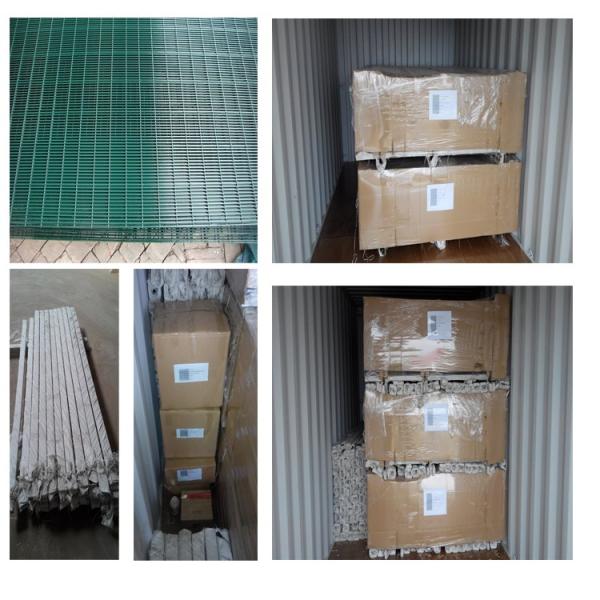 High security Wire Fence Panels Anti cut climb Powder Coated RAL 9010