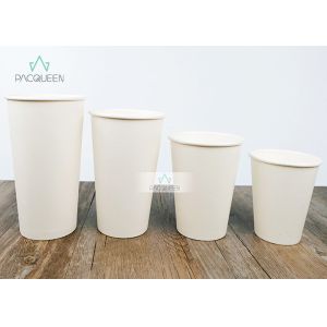 Sugarcane Hot Beverage Disposable Cups , Eco Disposable Cups Custom Printed