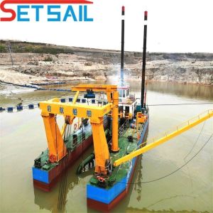 6 Inch Cutter Suction Dredging Boat with Good Capacity and Sand Pump 1 Set Min
