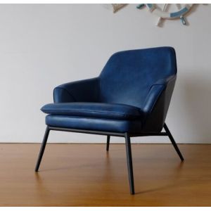 Modern Leisure Design Genuine Leather reception hotel Single Seater Chair