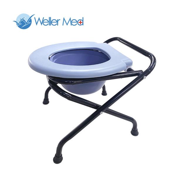 Movable Foldable Disabled Toilet Chair Elderly Pregnant Toilet With Bedpan
