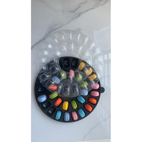 Portable Macaron 33-grain Packaging Transparent Macaron Tray Packaging