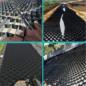 HDPE Construction Material Flat Surface Geocell Cellular Confinement System