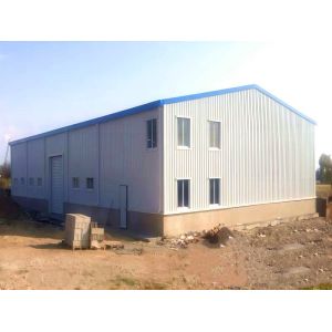 Commercial Steel Frame Storage Shed With Mezzanine