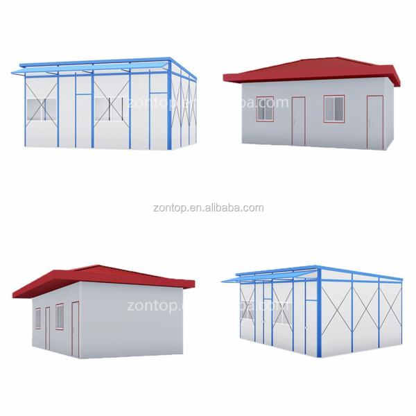 Zontop Low Cost Luxury Steel Prefab House K Type 2 Story Modern Villa Guard House Conference room Sandwichanel Houses