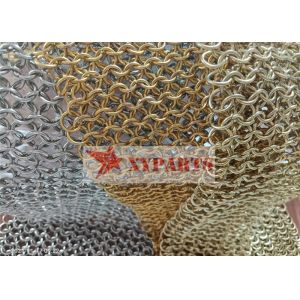 Quality 316 Stainless Steel Chainmail metal Ring Mesh For Space Partition for sale