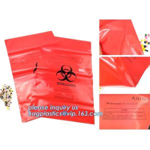 Plastic biohazard infectious waste Dustbin liner, Autoclave Biohazard Bags, High