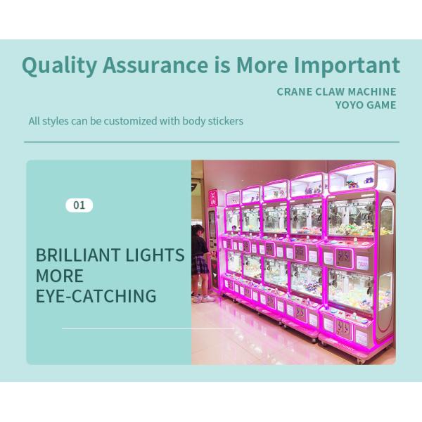 Coin Operated Games 4 Player Catch Key Chain Toy Claw Machine Crane Mini Claw Game Machine