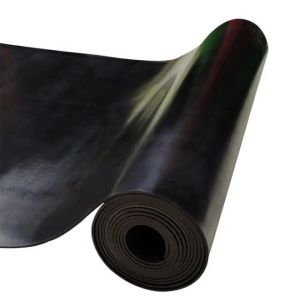 Tensile Strength 4MPa Black Industrial Rubber Matting Custom EPDM Silicone