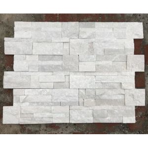 Pure White 150x600mm Exterior Thin Stone Veneer Panels