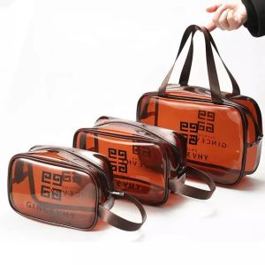 Custom PVC Waterproof Makeup Woven Travel Clear Cosmetics Bag