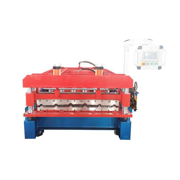 Buy Customizable Roof Sheet Roll Forming Machine With Chrome Plated Rollers And 20mm Side Panel at wholesale prices