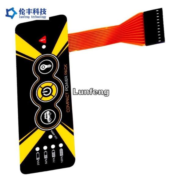 Electric Backlight Membrane Switch With PET Material And Operating Force 50g To