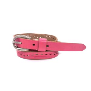 Quality Fashion Fancy Handmade Ladies Genuine Leather Belts Personalized 1.8cm Width for sale