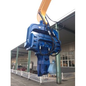 Watercourse Vibro Excavator Cement Sheet Pile Driver