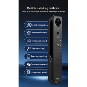 Heavyweight intelligent facial recognition lock Tuya Smart visual intercom