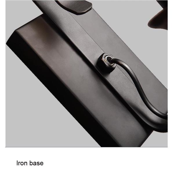 Retro industrial light iron wall lamp creative restaurant corridor bedroom bedside glass wall light (WH-VR-40)