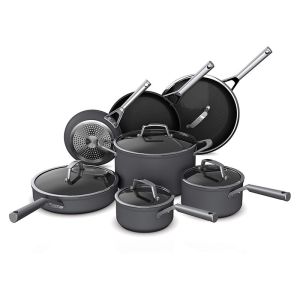 OEM Stainless Steel casserole ＆ Frying Pan 12 Piece Set